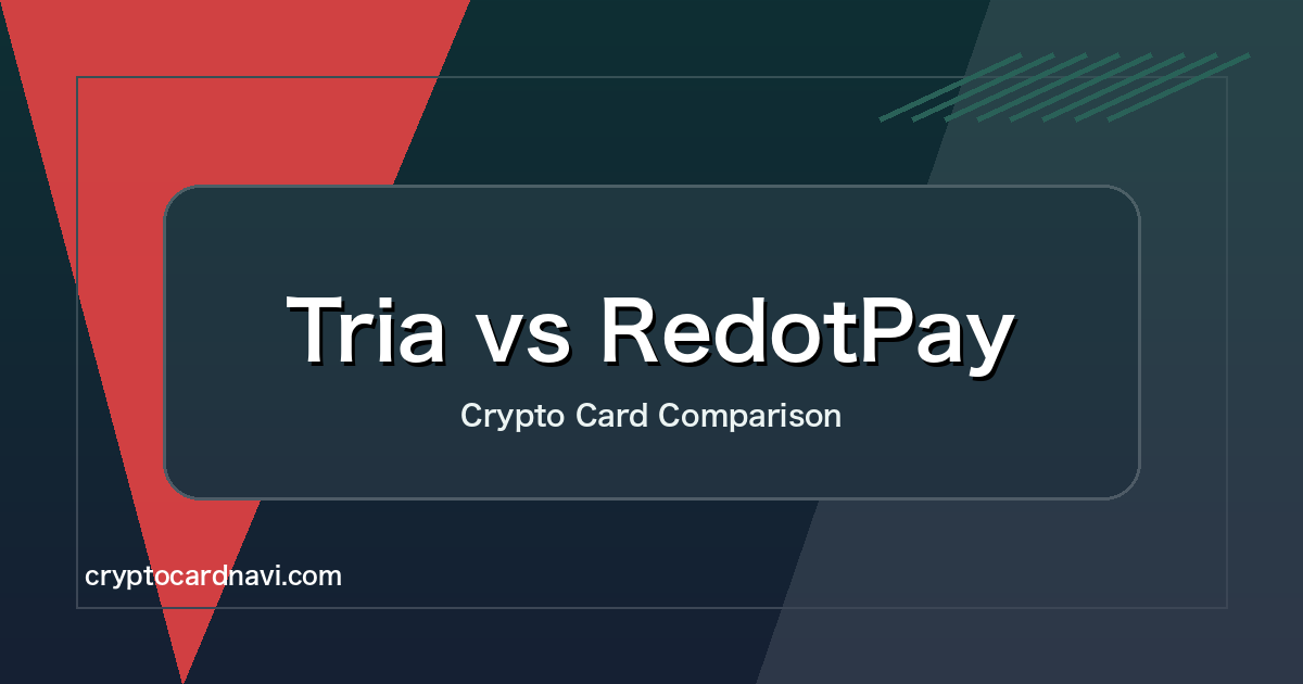 Tria vs RedotPay: wallet-first or app-first crypto spending?